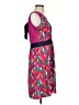 Tory Burch 100% Polyester Print Red Casual Dress Size S - photo 4