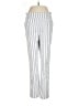 Chico's Stripes Silver Casual Pants Size Med (1) - photo 1