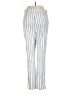 Chico's Stripes Silver Casual Pants Size Med (1) - photo 2
