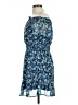 Indulge 100% Polyester Floral Blue Cocktail Dress Size L - photo 5