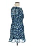 Indulge 100% Polyester Floral Blue Cocktail Dress Size L - photo 4