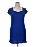 Unbranded Solid Blue Casual Dress Size XL - photo 1