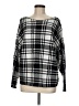 Adrienne Vittadini Plaid Black Pullover Sweater Size M - photo 1