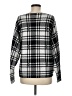 Adrienne Vittadini Plaid Black Pullover Sweater Size M - photo 2