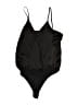 Express 100% Polyester Black Bodysuit Size M - photo 1