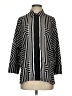 Modern Works 100% Polyester Stripes Black 3/4 Sleeve Blouse Size S - photo 1