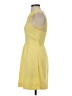 Esley Solid Yellow Cocktail Dress Size S - photo 5