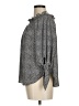 MICHAEL Michael Kors Gray 3/4 Sleeve Blouse Size M - photo 5