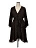 City Chic 100% Polyester Polka Dots Brown Casual Dress Size 16 Plus (S) - photo 1