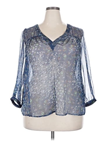 Lucca Couture 3/4 Sleeve Blouse (view 1)