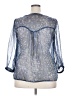Lucca Couture 100% Polyester Silver 3/4 Sleeve Blouse Size XXL - photo 2