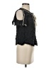 Clover + Scout 100% Rayon Black Short Sleeve Blouse Size S - photo 4