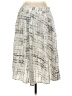 Avec Les Filles 100% Polyester Print Silver Casual Skirt Size 10 - photo 1