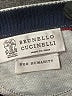 Brunello Cucinelli 100% Cotton Solid Blue Pullover Sweater Size EU (IT) 46 / US 10 - photo 3