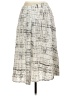 Avec Les Filles 100% Polyester Print Silver Casual Skirt Size 10 - photo 2