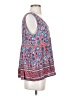 Blue Rain 100% Rayon Blue Sleeveless Blouse Size XS - photo 4