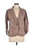 Cato Tan 3/4 Sleeve Button-Down Shirt Size L - photo 1