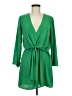 Topshop 100% Polyester Green Casual Dress Size 6 - photo 1