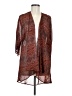 Lularoe 100% Polyester Brown Kimono Size M - photo 1