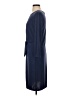 Ann Taylor Solid Blue Casual Dress Size 4 - photo 5