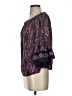 Solitaire 100% Rayon Burgundy 3/4 Sleeve Blouse Size S - photo 5
