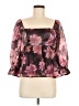 Thirty/Thirty 100% Polyester Burgundy 3/4 Sleeve Blouse Size M - photo 1