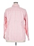 Lands' End 100% Baumwolle Checkered-gingham Pink Long Sleeve Button-Down Shirt Size 20W - photo 2