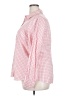 Lands' End 100% Baumwolle Checkered-gingham Pink Long Sleeve Button-Down Shirt Size 20W - photo 5
