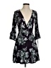 Rhapsody Floral Black Cocktail Dress Size P (estimated, petite) - photo 1