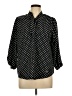 Adrienne Vittadini Polka Dots Black 3/4 Sleeve Blouse Size L - photo 1