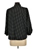 Adrienne Vittadini Polka Dots Black 3/4 Sleeve Blouse Size L - photo 2