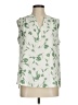 Monday Fun 100% Polyester Green Sleeveless Blouse Size M - photo 1