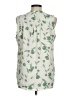 Monday Fun 100% Polyester Green Sleeveless Blouse Size M - photo 2