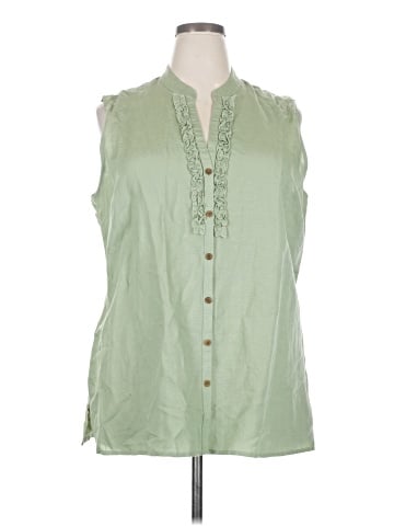 Van Heusen Sleeveless Button-Down Shirt (view 1)