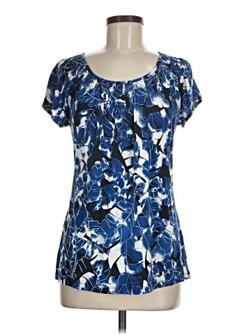 Christopher & Banks Short Sleeve Blouse (view 1)