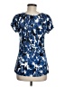 Christopher & Banks Blue Short Sleeve Blouse Size M - photo 2