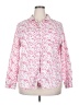 Old Navy 100% Cotton Floral Pink Long Sleeve Button-Down Shirt Size XXL - photo 1