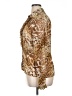 Metrostyle 100% Polyester Animal Print Gold Long Sleeve Blouse Size 16 - photo 5