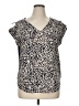 Perseption Concept 100% Polyester Tan Sleeveless Blouse Size XL - photo 1