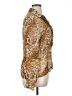 Metrostyle 100% Polyester Animal Print Gold Long Sleeve Blouse Size 16 - photo 4