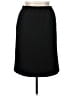 Blu Sage 100% Polyester Solid Black Casual Skirt Size 14 (petite) - photo 1