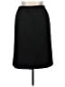 Blu Sage 100% Polyester Solid Black Casual Skirt Size 14 (petite) - photo 2