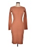 Shein Solid Tan Casual Dress Size L - photo 1
