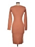Shein Solid Tan Casual Dress Size L - photo 2