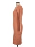 Shein Solid Tan Casual Dress Size L - photo 5