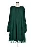 CeCe 100% Polyester Solid Green Casual Dress Size M - photo 1