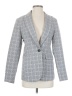 A New Day Checkered-gingham Gray Blazer Size 4 - photo 1