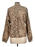 Love 21 100% Polyester Animal Print Tan Long Sleeve Blouse Size L - photo 2