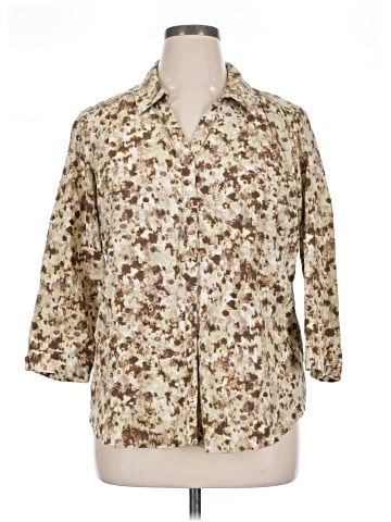 Erika 3/4 Sleeve Button-Down Shirt (view 1)
