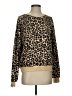 Maeve Animal Print Gold Pullover Sweater Size XS - photo 1